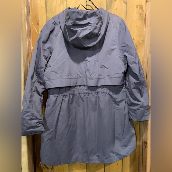 Athleta RainOut Sutro Long Trench in Purple Women’s XL - Picture 3 of 5